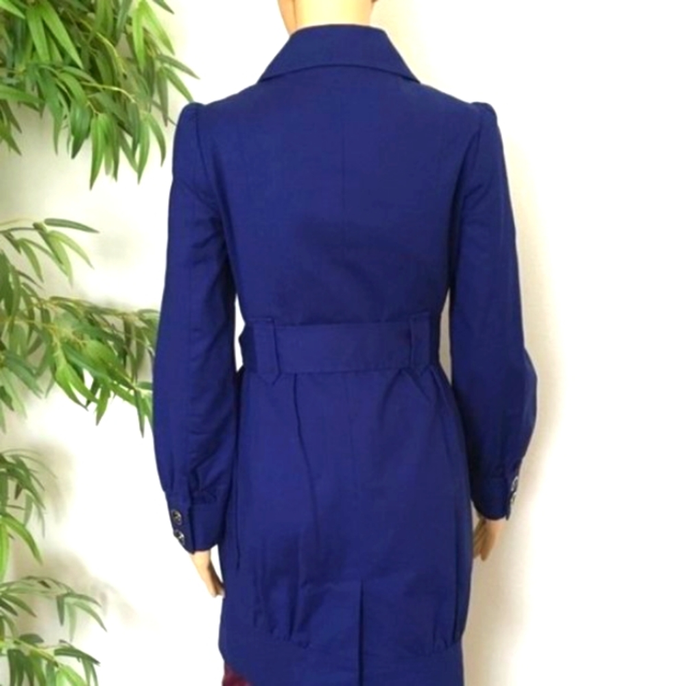 The limited long coat blue S button down trench - Picture 2 of 11